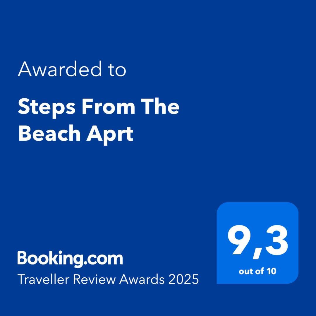 Steps From The Beach Aprt 하니아 외부 사진