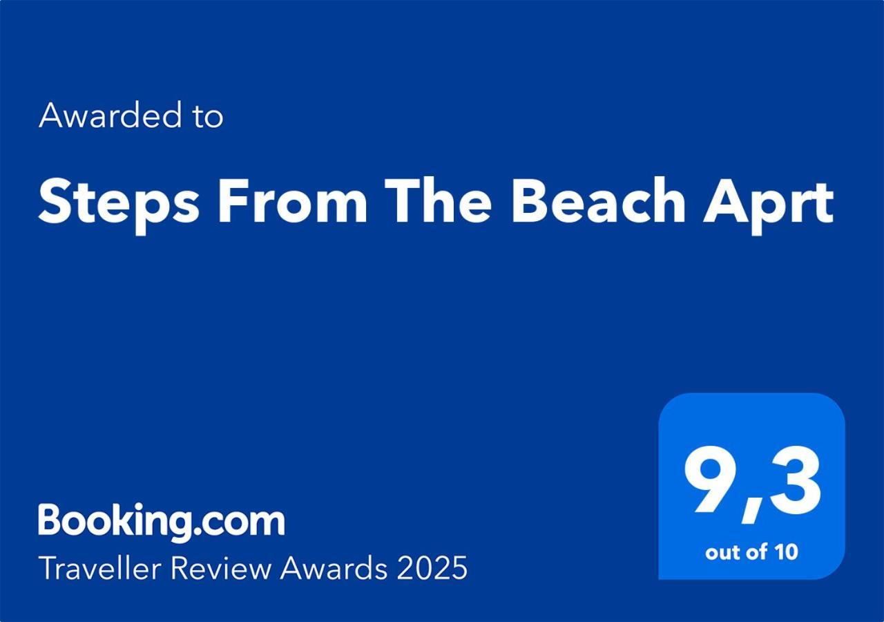 Steps From The Beach Aprt 하니아 외부 사진